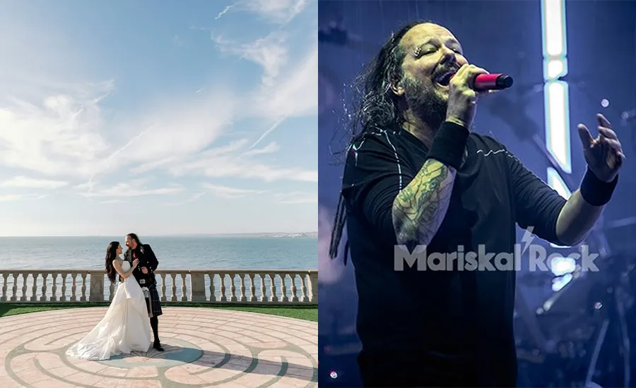 Jonathan Davis (Korn) y Brittany Parisi sellan su relación con una boda íntima y renacentista en California