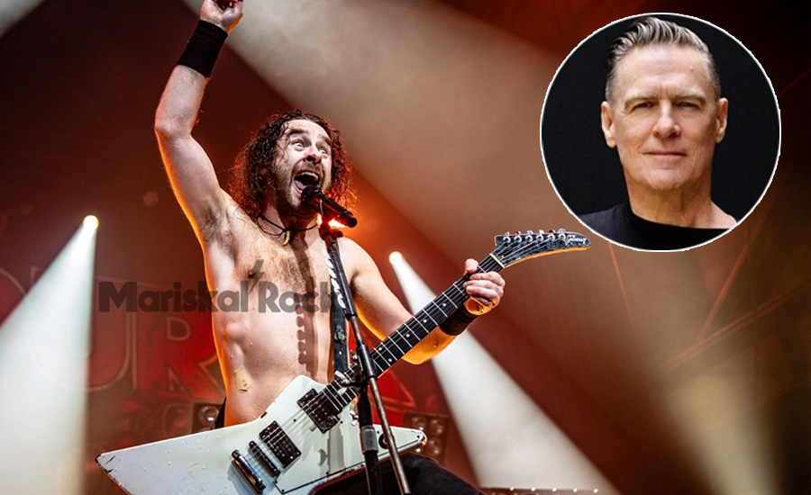 Joel O'Keefee (Airbourne) confiesa que casi acaban detenidos escuchando a Bryan Adams: "De repente apareció un montón de personal de seguridad"