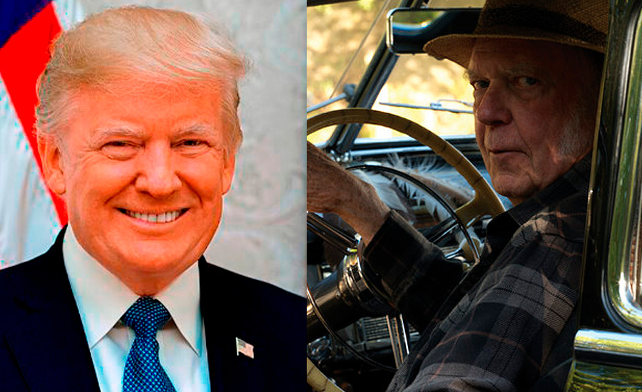Neil Young reclama a Donald Trump diez millones de dólares en su segunda demanda al presidente de Estados Unidos