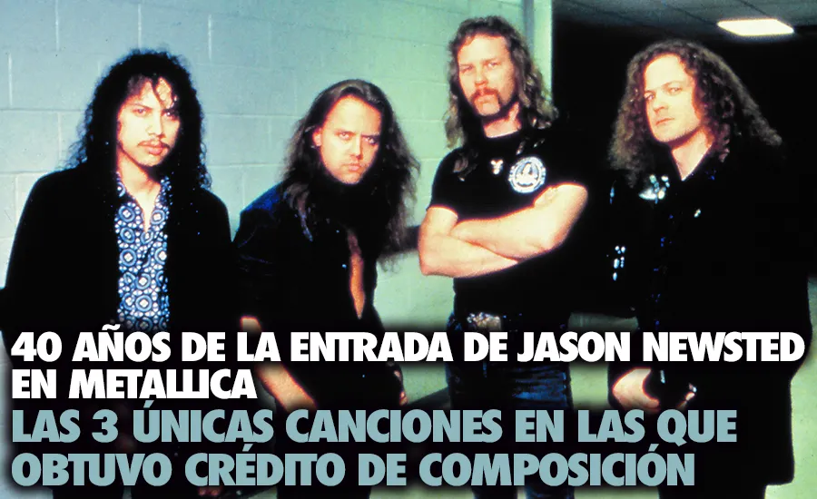 40 años de la entrada de Jason Newsted en Metallica: Las tres únicas canciones en las que obtuvo crédito de composición