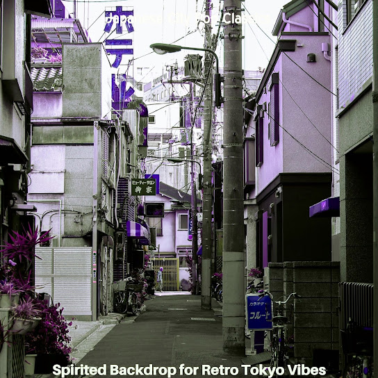 Spirited Backdrop for Retro Tokyo Vibes