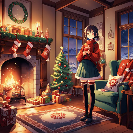 Sakura & Snowflakes: Christmas Study Vibes