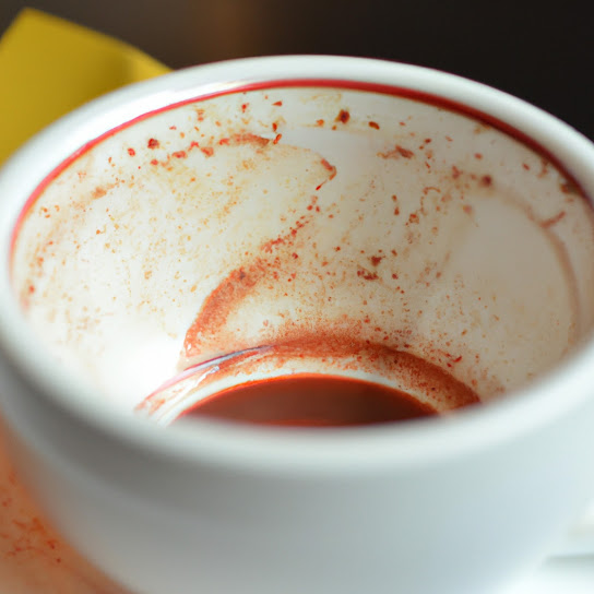 Half-Empty Coffee Cup