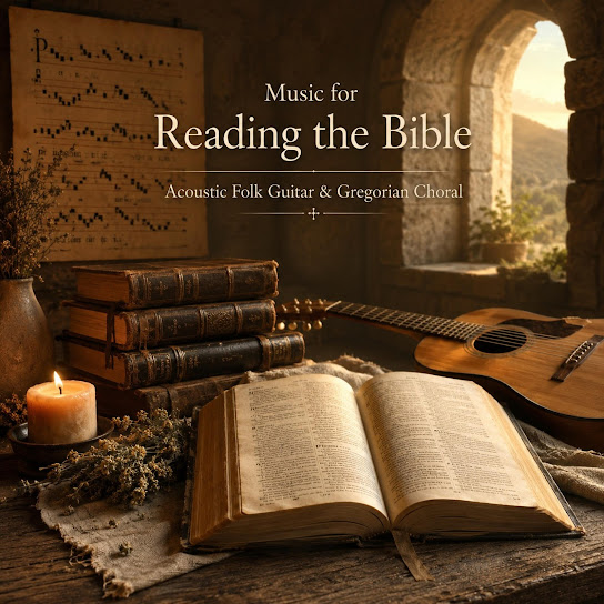 Music for Reading the Bible Acoustic Folk Guitar & Gregorian Choral