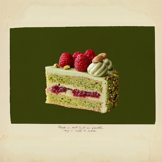 Pistachio Raspberry Cake.